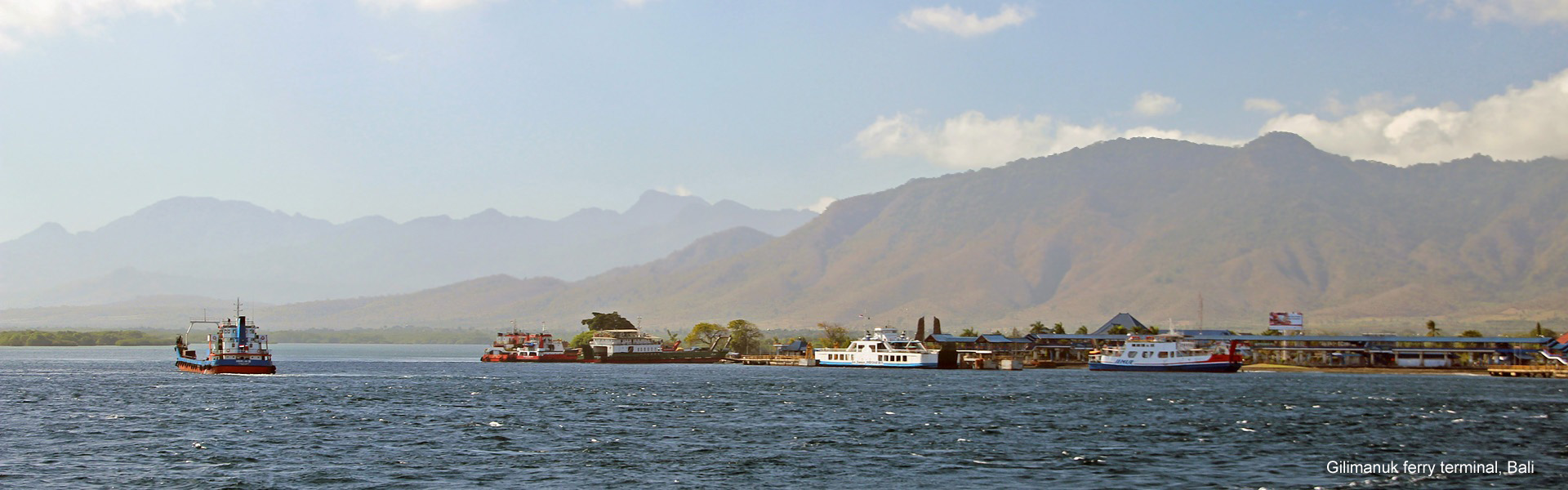 Gilimanuk ferry terminal, connecting with Banyuwangi, Java