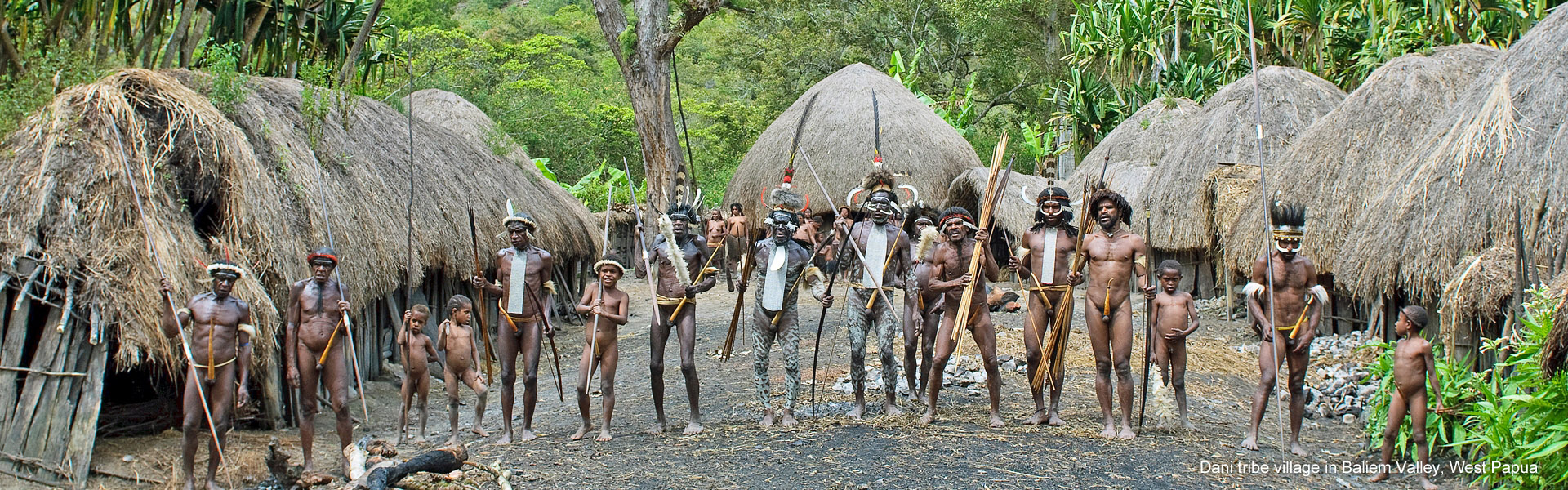 Dani tribe village in Baliem Valley, West Papua